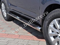 Praguri laterale inox, cod model P017 Pret - 1090 ron . Praguri inox tubulare cu pas scazut, praguri inox suv-uri, praguri inox protectie jeep-uri, praguri cu pas pick-up-uri, praguri inox...